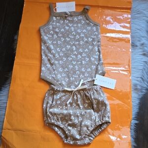 Nwt! Jamie Kay Bundle Set In Rosalie Field Caramel Size 1yr